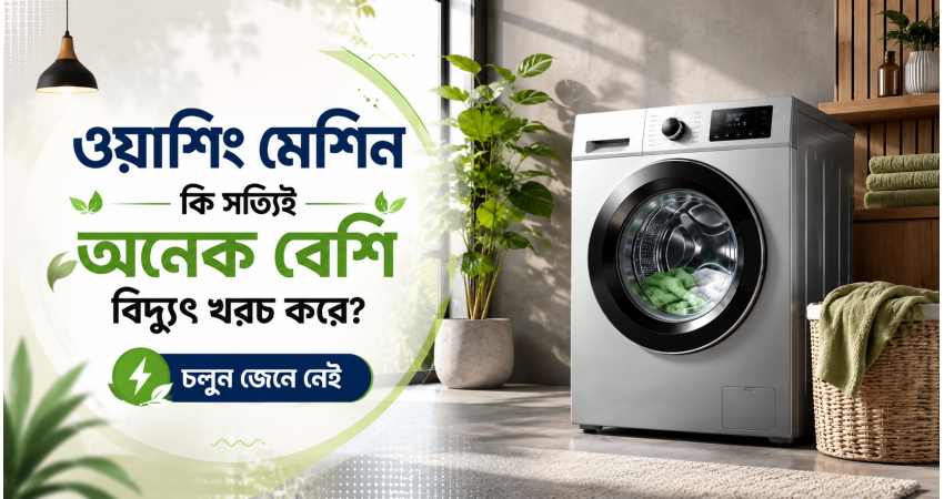 ওয়াশিং মেশিন কি সত্যিই অনেক বেশি বিদ্যুৎ খরচ করে?