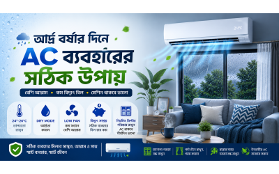 আর্দ্র বর্ষার দিনে AC ব্যবহারের সঠিক উপায়