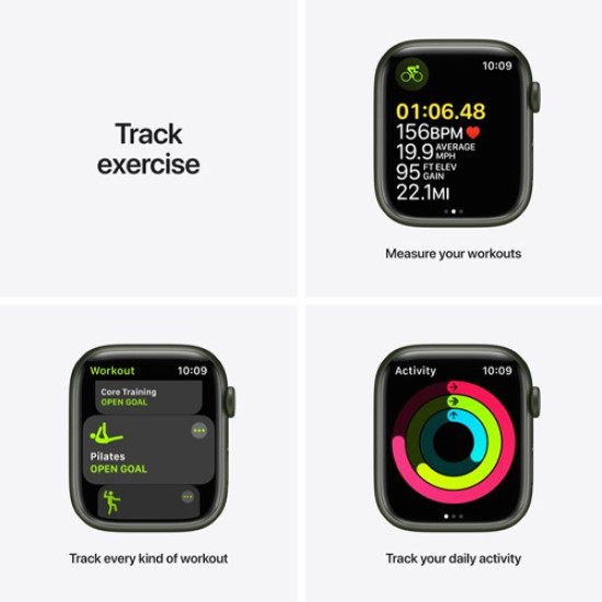 Apple Series 7 GPS Green Smart Watch