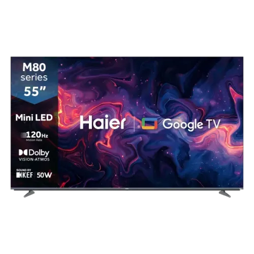 Haier -144Hz Mini LED 55 Inch Google TV With Dolby Vision