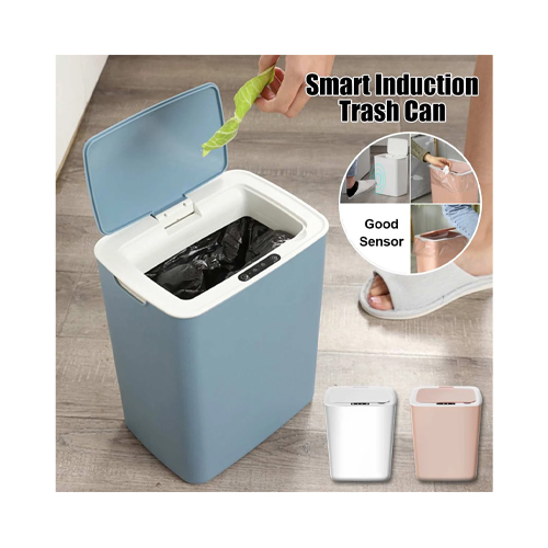 Intelligent Sensor Dustbin 14L / Auto Open Smart Rubbish Bin Trash Bin Garbage Bin E862 (Battery or Rechargeable Option)