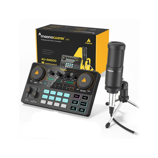 Maonocaster Lite Portable All-in-one Podcast Production Studio AU-AM200-S1